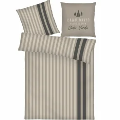 Camp David wäsche braungrau^ Satin