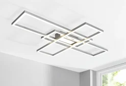 casa NOVA LED-Deckenleuchte silberfarben^ Deckenleuchten
