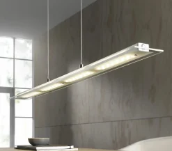 casa NOVA LED-Pendelleuchte 4f silberfarben^ Pendelleuchten