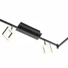 casa NOVA LED-Spot 6flg schwarz^ Spots