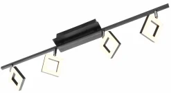 casa NOVA LED-Spot 4flg schwarz^ Spots|Pendelleuchten