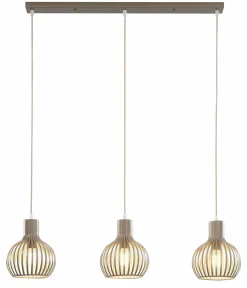 casa NOVA Pendelleuchte 3flg beige^ Deckenleuchten|Pendelleuchten