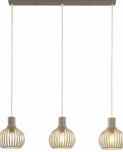 casa NOVA Pendelleuchte 3flg beige^ Deckenleuchten|Pendelleuchten