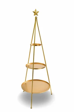 Dekoration>casa NOVA Deko-Etagere goldfarben