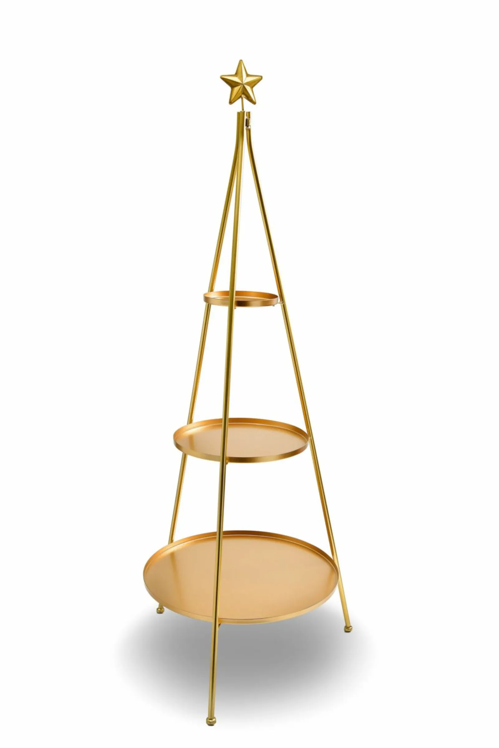 Dekoration>casa NOVA Deko-Etagere goldfarben