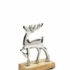 casa NOVA Deko-Hirsch 15cm silberfarben^ Dekoration