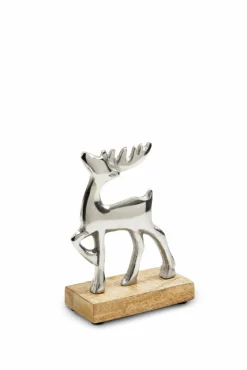 casa NOVA Deko-Hirsch 15cm silberfarben^ Dekoration