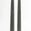 Kerzen>casa NOVA 2er LED-Kerze 22cm grau