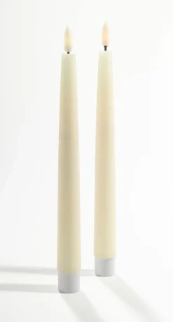 casa NOVA 2er LED-Kerze 22cm beige^ Kerzen