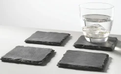 Gläsersets|Untersetzer>casa NOVA 4er Untersetzer schwarz