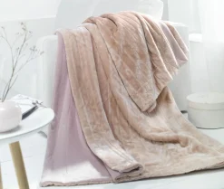 Wohndecken>casa NOVA Felloptik-Plaid pink