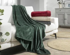 Wohndecken>casa NOVA Flanell-Decke violett