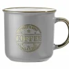 Tassen>casa NOVA Kaffeebecher 460ml graugoldfarben