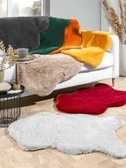 Felle & Kunstfelle>casa NOVA Kunstfell silberfarben