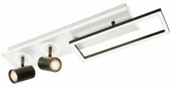 casa NOVA LED-Deckenleuchte 2flg silberfarben^ Deckenleuchten