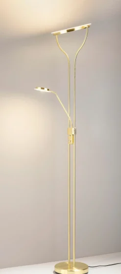 casa NOVA LED-Fluter 2flg goldfarben^ Stehleuchten