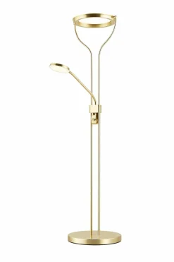 Stehleuchten>casa NOVA LED-Fluter 2flg goldfarben