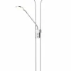 Stehleuchten>casa NOVA LED-Fluter 2flg silberfarben