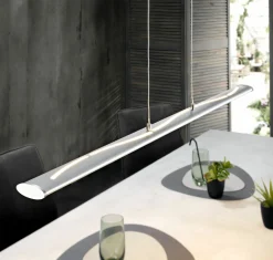 Pendelleuchten>casa NOVA LED-Pendelleuchte silberfarben