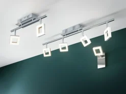 Spots>casa NOVA LED-Spot 6flg silberfarben