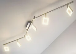 Spots>casa NOVA LED-Spot 6flg silberfarben