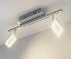 casa NOVA LED-Spot 2flg silberfarben^ Spots