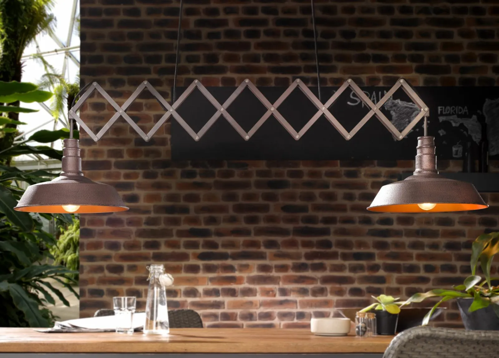 Pendelleuchten>casa NOVA Pendelleuchte 2flg braun