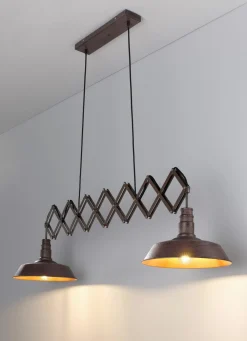 Pendelleuchten>casa NOVA Pendelleuchte 2flg braun