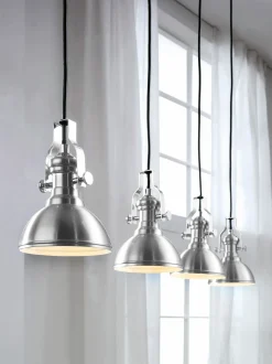 casa NOVA Pendelleuchte 4flg silberfarben^ Pendelleuchten