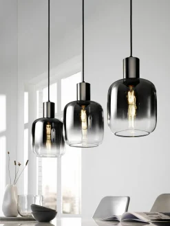 Pendelleuchten>casa NOVA Pendelleuchte 3flg grauschwarz