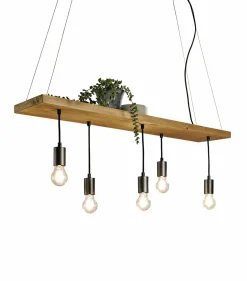 Pendelleuchten>casa NOVA Pendelleuchte 5flg braun