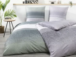 Satin>casa NOVA Satin-Bettwäsche graubeige