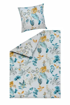 Satin>casa NOVA Satin-Bettwäsche blau
