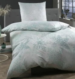 Satin>casa NOVA Satin-Bettwäsche silberfarben