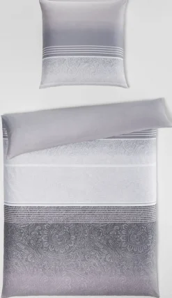 Satin>casa NOVA Satin-Bettwäsche graubeige