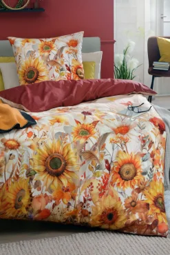 casa NOVA Satin-Bettwäsche orangegelb^ Satin