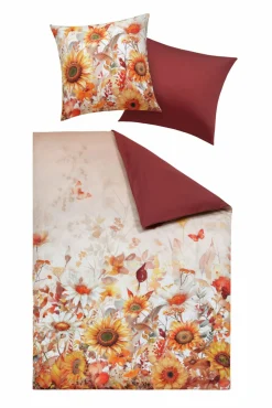 casa NOVA Satin-Bettwäsche orangegelb^ Satin
