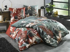 Satin>casa NOVA Satin-Bettwäsche grün