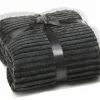 casa NOVA Sherpa-Decke Cord grau^ Wohndecken