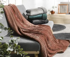 Wohndecken>casa NOVA Sherpa-Decke Uni braun