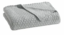 Wohndecken>casa NOVA Strickdecke silberfarben