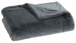 Wohndecken>casa NOVA Wohndecke Felloptik grauschwarz