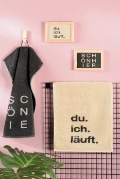 Cawö Gästetuch schwarz^ Gästetücher