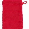 Cawö Waschhandschuh rot^ Waschhandschuhe