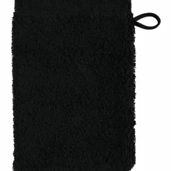 Cawö Waschhandschuh schwarz^ Waschhandschuhe
