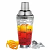 Barzubehör>Cilio Cocktailshaker 400ml silberfarbentransparent