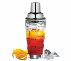 Barzubehör>Cilio Cocktailshaker 400ml silberfarbentransparent