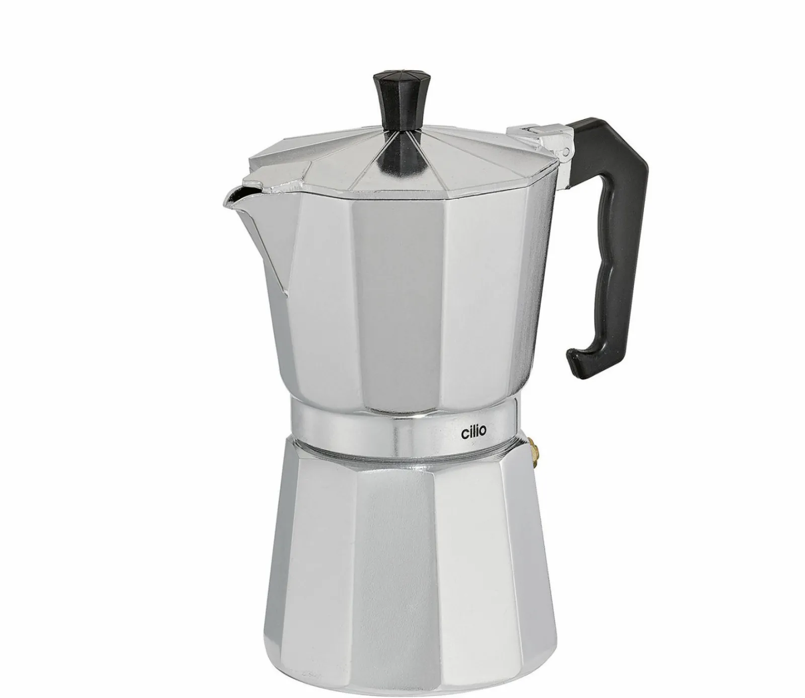Cilio Espressokocher 6 Tassen silberfarbenschwarz^ Kaffee- & Teebereiter