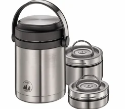 Vorratsdosen>Cilio Food-Container 1,7l silberfarbenschwarz