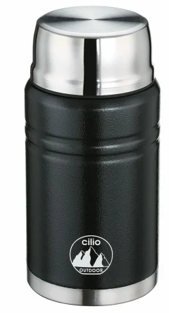 Vorratsdosen>Cilio Food-Container 750ml schwarzsilberfarben